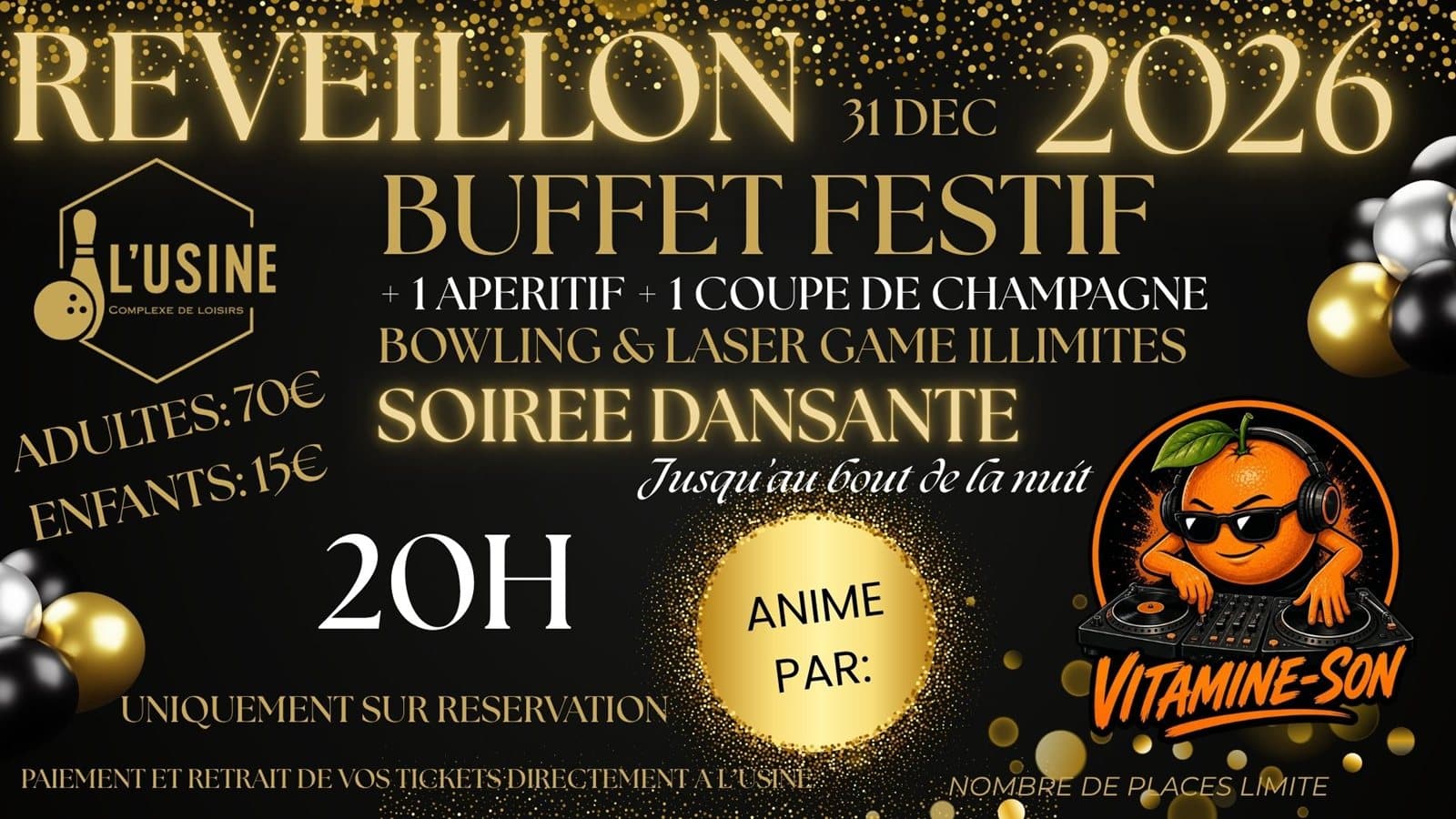 REVEILLON DU 31 DECEMBRE 2026