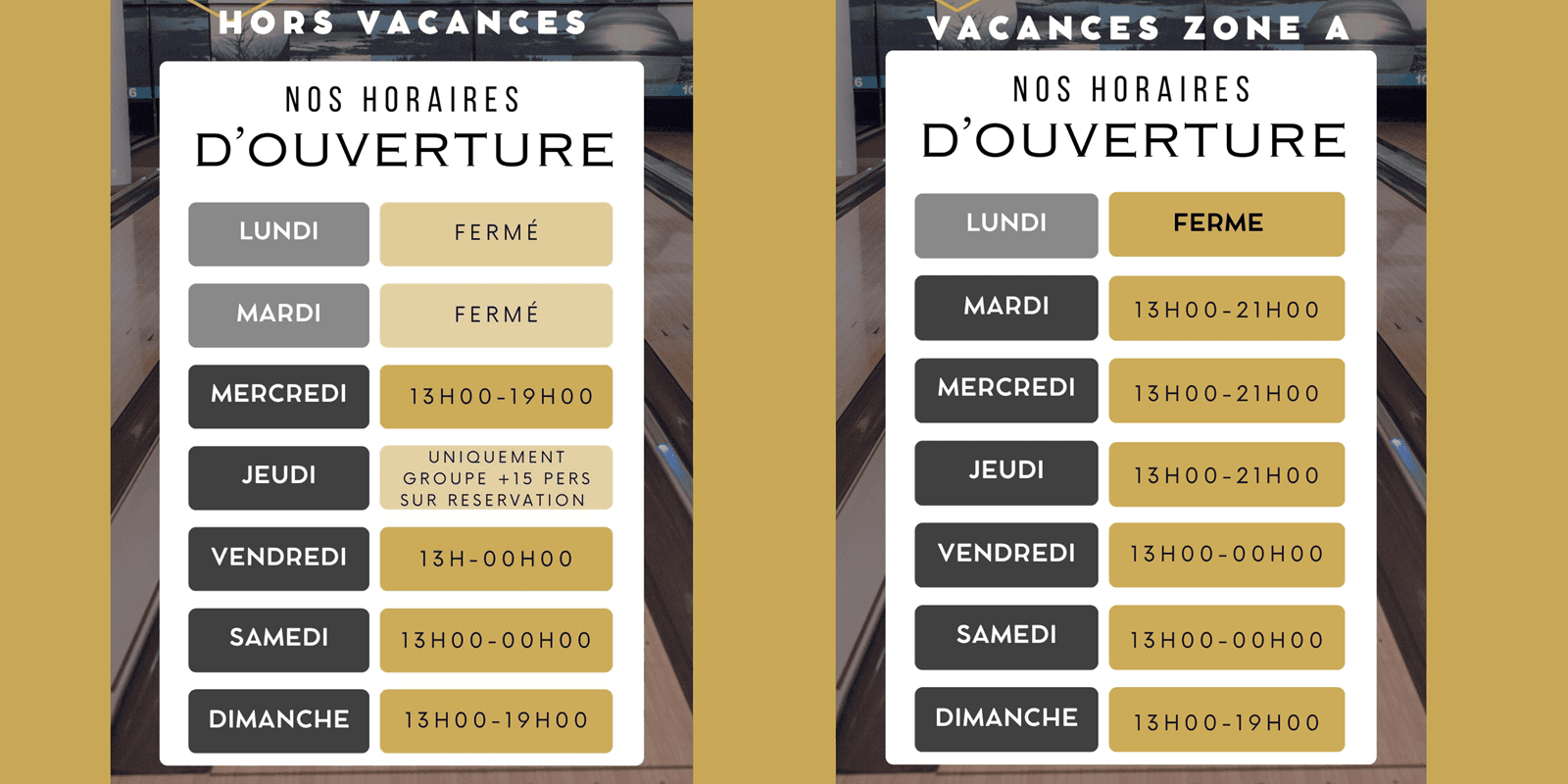 Horaires